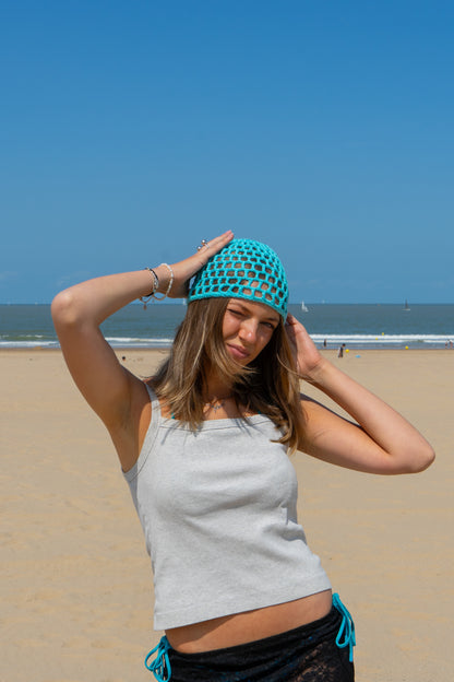 MESH HAT TURQUOISE