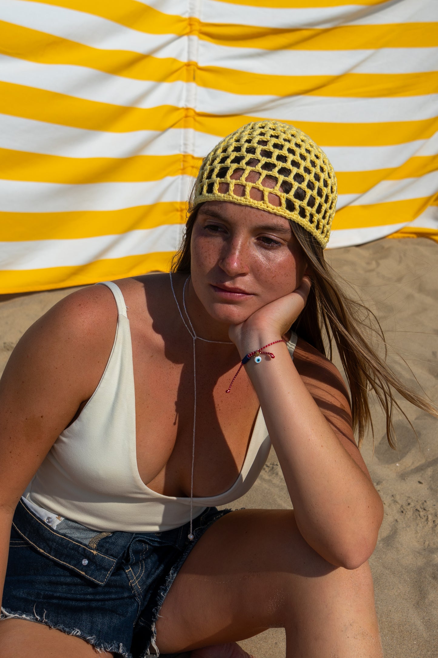 MESH HAT YELLOW